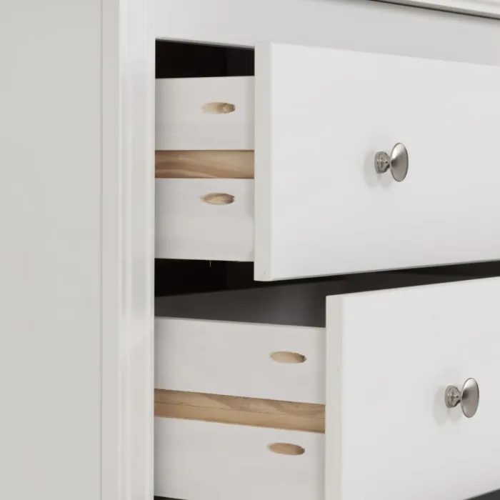 Stratford 3 Drawer Chest - White | Murphy Furniture