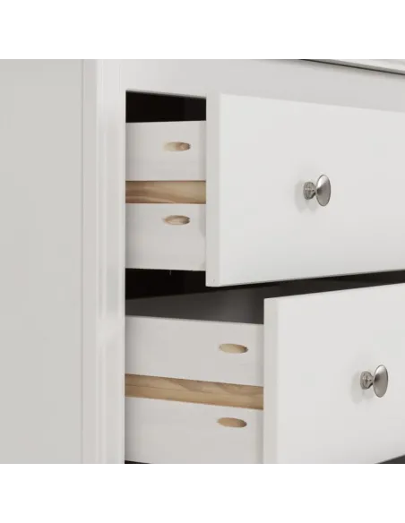Stratford 3 Drawer Chest - White | Murphy Furniture