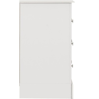 Stratford 3 Drawer Chest - White | Murphy Furniture