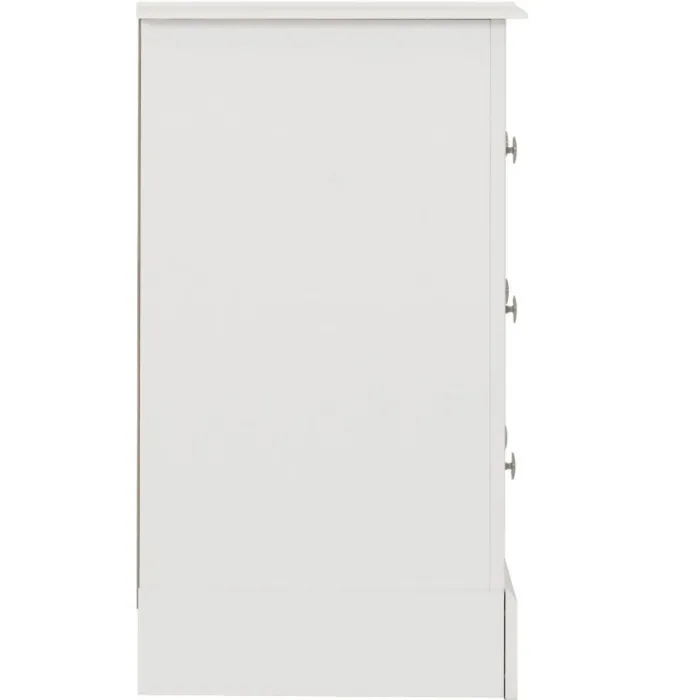 Stratford 3 Drawer Chest - White | Murphy Furniture