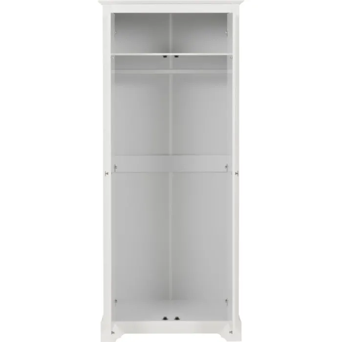 Stratford 2 Door Wardrobe - White | Murphy Furniture