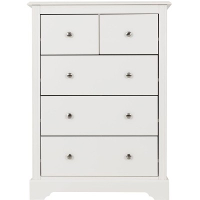 Stratford 3+2 Drawer Chest - White | Murphy Furniture