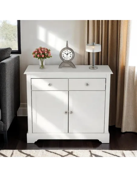 Stratford 2 Door 2 Drawer Sideboard - Wh | Murphy Furniture