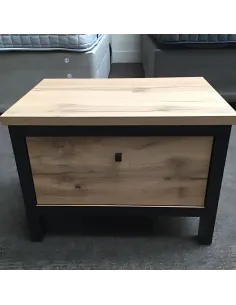 Leela 1 Door Bedside Locker - Tacho Oak/ | Murphy Furniture
