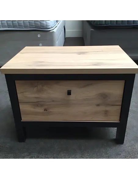 Leela 1 Door Bedside Locker - Tacho Oak/ | Murphy Furniture