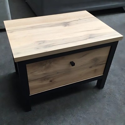 Leela 1 Door Bedside Locker - Tacho Oak/ | Murphy Furniture