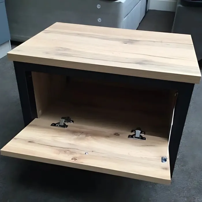 Leela 1 Door Bedside Locker - Tacho Oak/ | Murphy Furniture