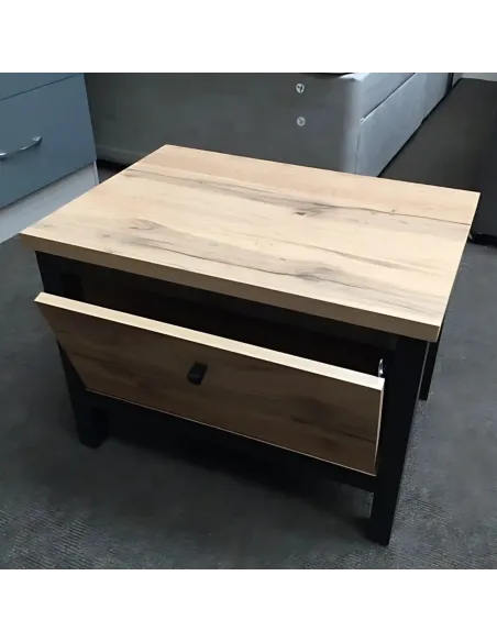 Leela 1 Door Bedside Locker - Tacho Oak/ | Murphy Furniture