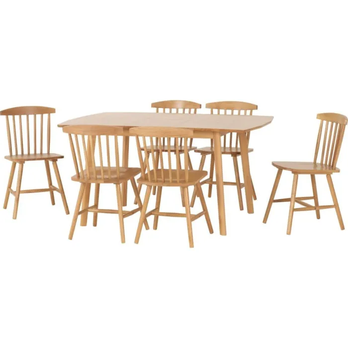 Emery Extending Dining Set (x6 Chairs) - | Murphy Furniture