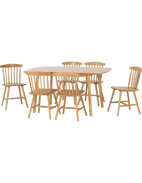 Emery Extending Dining Set (x6 Chairs) - | Murphy Furniture
