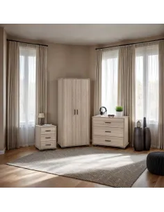 Oliver Trio Bedroom Set - Light Oak Effe | Murphy Furniture
