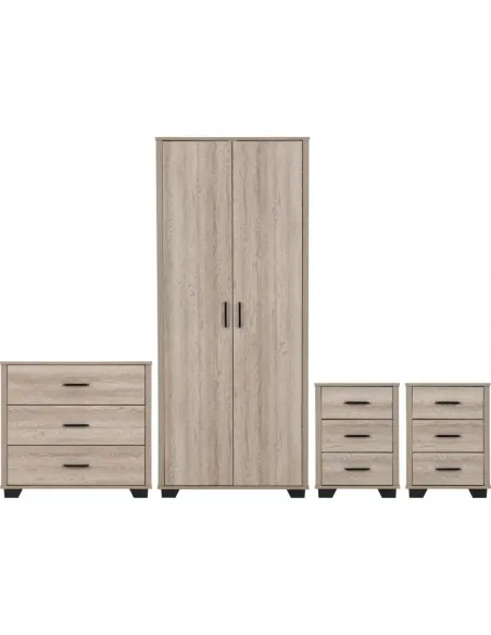 Oliver Bedroom Set - Light Oak Effect | Murphy Furniture
