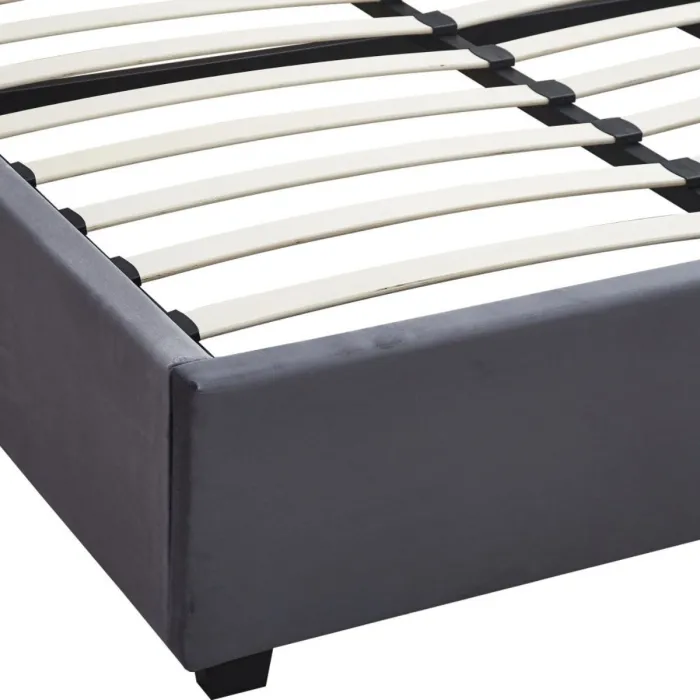 Madison 4FT6 Ottoman Bedframe - Grey Vel | Murphy Furniture