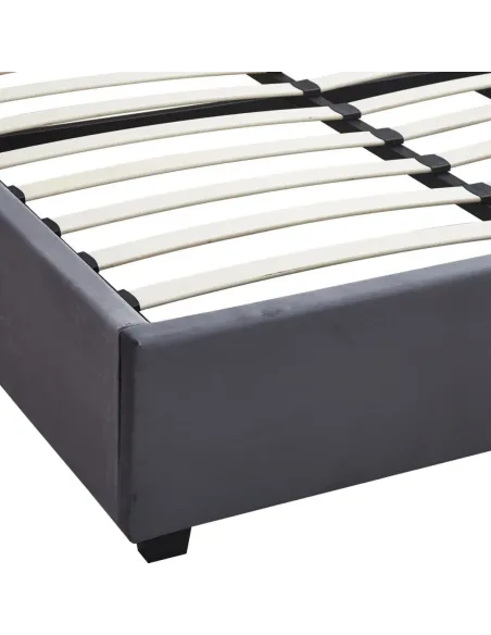 Madison 4FT6 Ottoman Bedframe - Grey Vel | Murphy Furniture