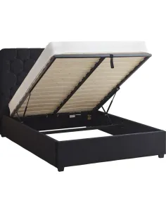 Madison 4FT6 Ottoman Bedframe - Black  V | Murphy Furniture 2