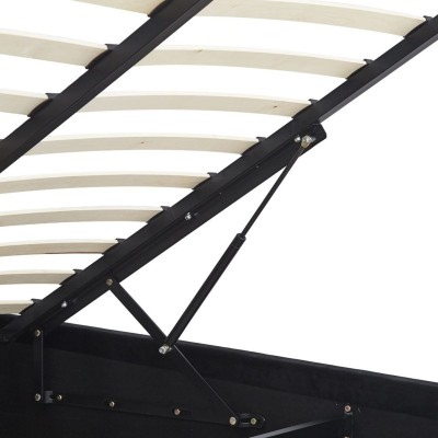 Madison 4FT6 Ottoman Bedframe - Black  V | Murphy Furniture