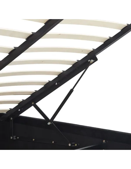Madison 4FT6 Ottoman Bedframe - Black  V | Murphy Furniture