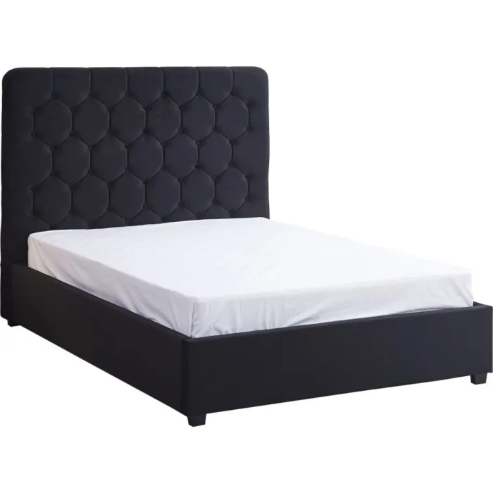 Madison 4FT6 Ottoman Bedframe - Black  V | Murphy Furniture