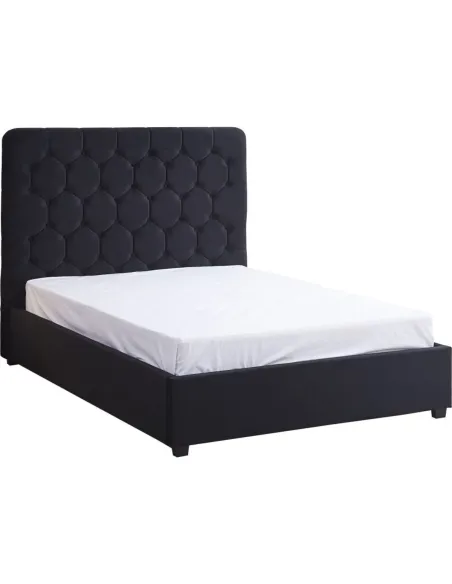Madison 4FT6 Ottoman Bedframe - Black  V | Murphy Furniture