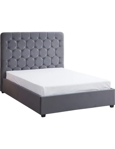 Madison 5FT Ottoman Bedframe - Grey Velv | Murphy Furniture