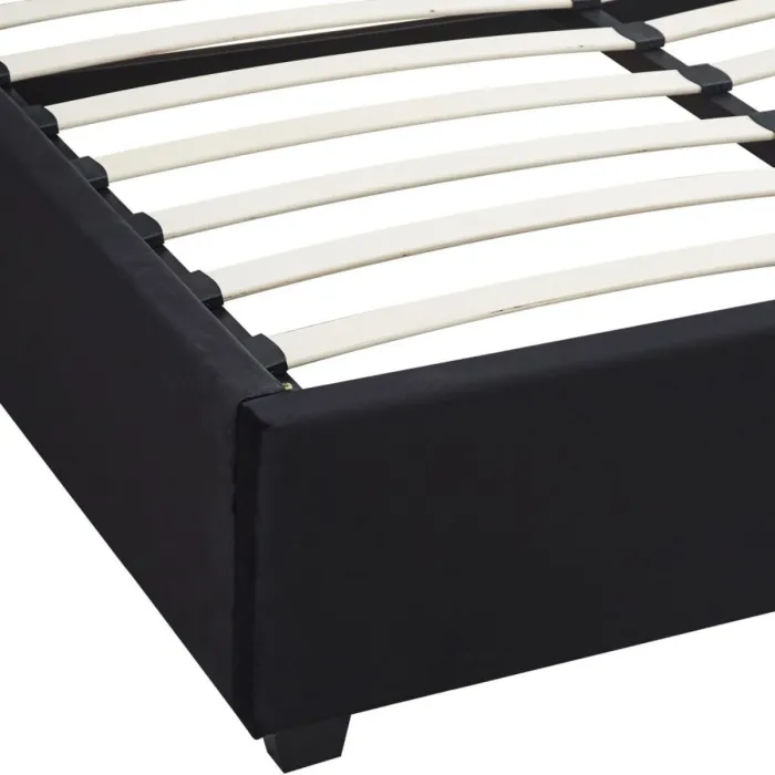 Madison 5FT Ottoman Bedframe - Black Vel | Murphy Furniture