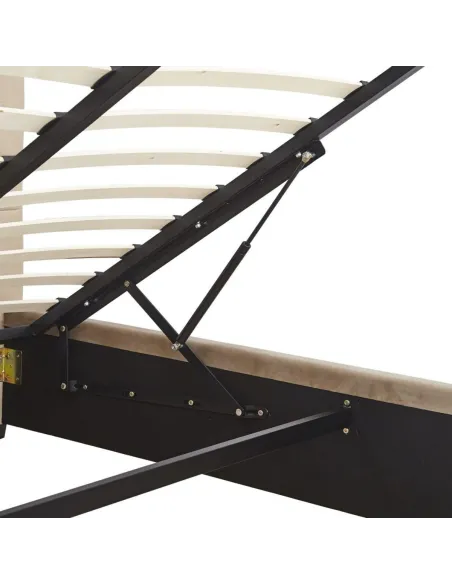 Madison 5FT Ottoman Bedframe - Fawn Velv | Murphy Furniture
