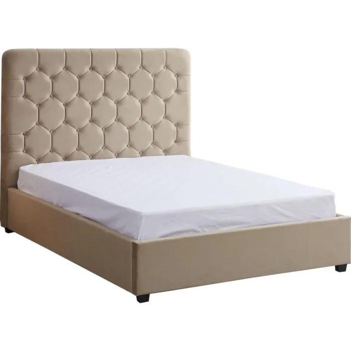 Madison 5FT Ottoman Bedframe - Fawn Velv | Murphy Furniture