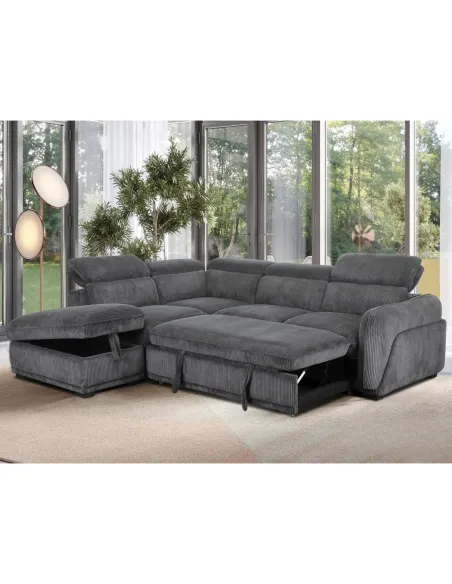 Pescara LHF Corner Sofa - Grey | Murphy Furniture Ireland