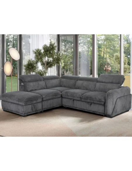 Pescara LHF Corner Sofa - Grey | Murphy Furniture Ireland