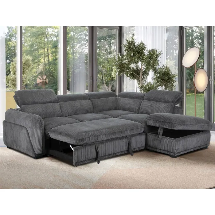 Pescara RHF Corner Sofa - Grey | Murphy Furniture Ireland