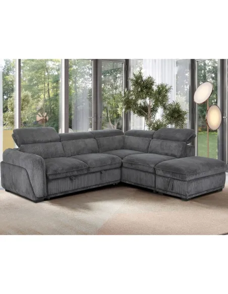 Pescara RHF Corner Sofa - Grey | Murphy Furniture Ireland