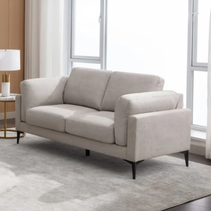 Rupert 3+2 Fixed Sofa Suite - Light Grey | Murphy Furniture