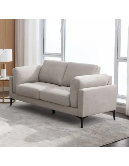 Rupert 3+2 Fixed Sofa Suite - Light Grey | Murphy Furniture