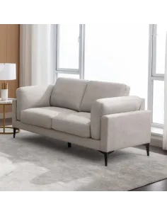 Rupert 2 Seater Fixed Sofa - Light Grey | Murphy Furniture