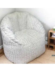 Chillax Cord Beanbag - Beige | Murphy Furniture