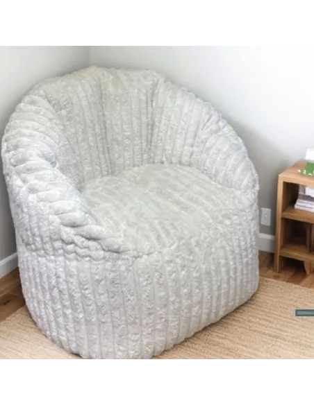 Chillax Cord Beanbag - Beige | Murphy Furniture