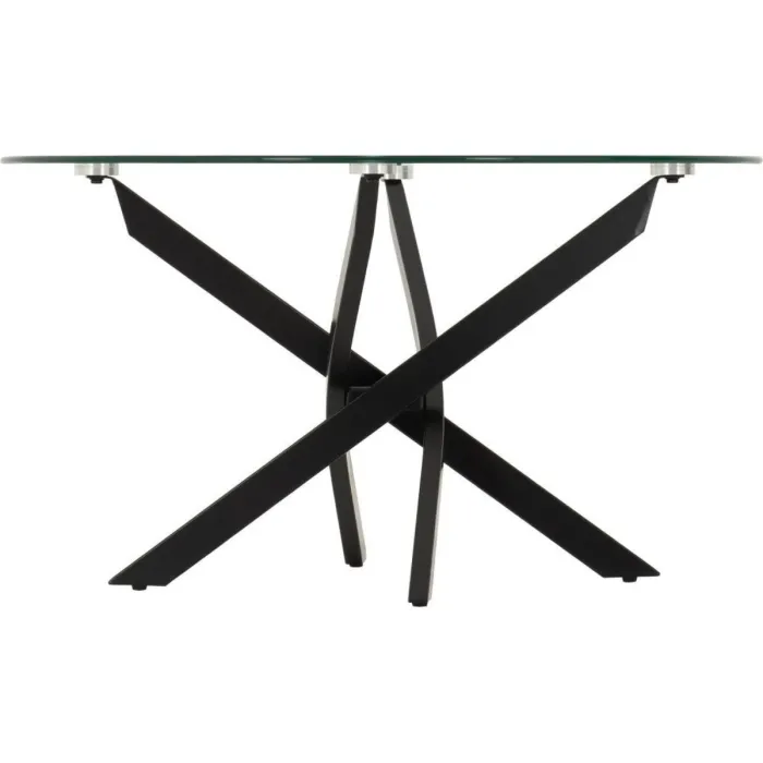 Sheldon Round Coffee Table - Clear Glass | Murphy Furniture