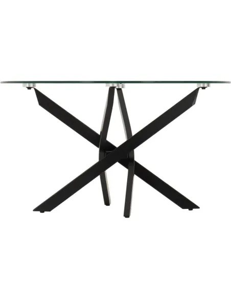 Sheldon Round Coffee Table - Clear Glass | Murphy Furniture