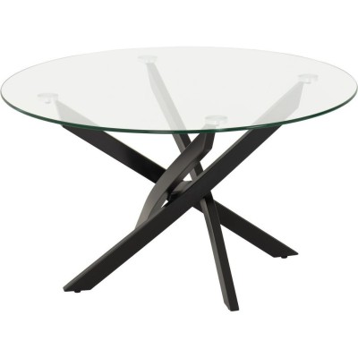 Sheldon Round Coffee Table - Clear Glass | Murphy Furniture