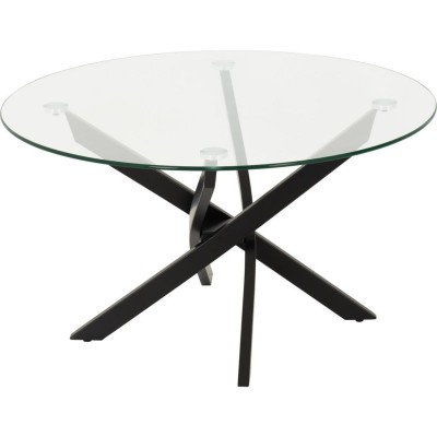 Sheldon Round Coffee Table - Clear Glass | Murphy Furniture