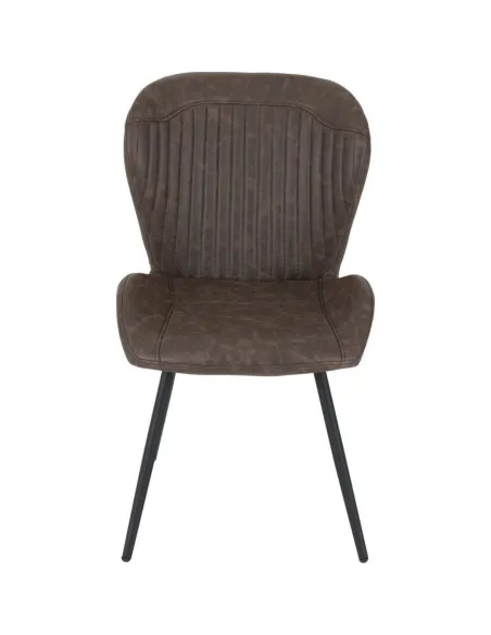 Quebec Dining Chair - Brown PU | Murphy Furniture