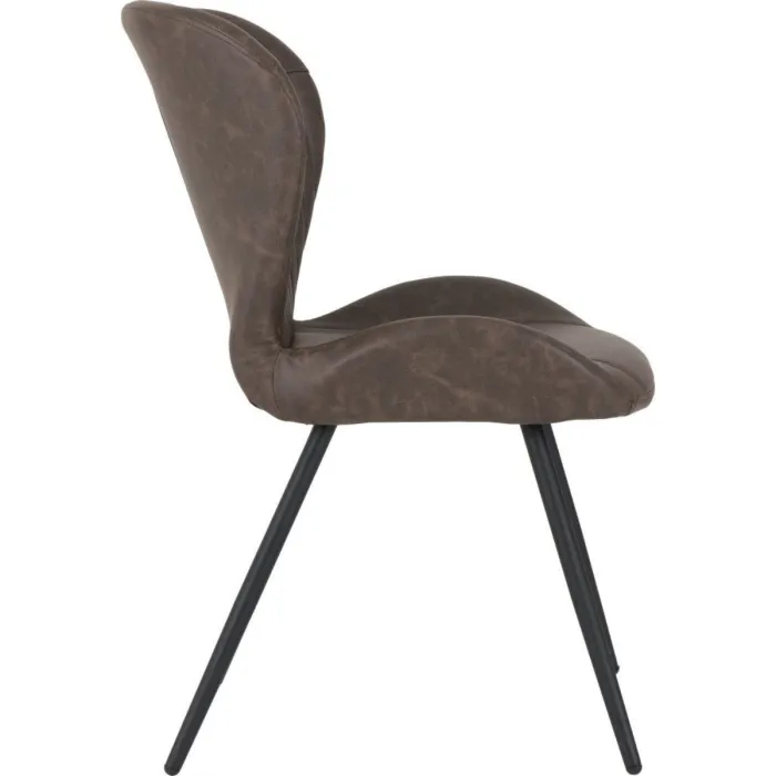 Quebec Dining Chair - Brown PU | Murphy Furniture