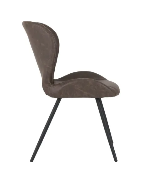 Quebec Dining Chair - Brown PU | Murphy Furniture