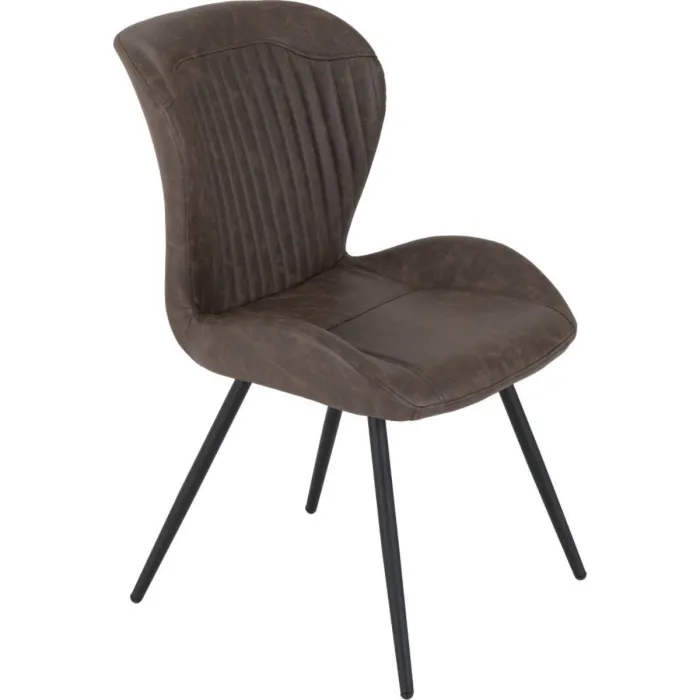 Quebec Dining Chair - Brown PU | Murphy Furniture