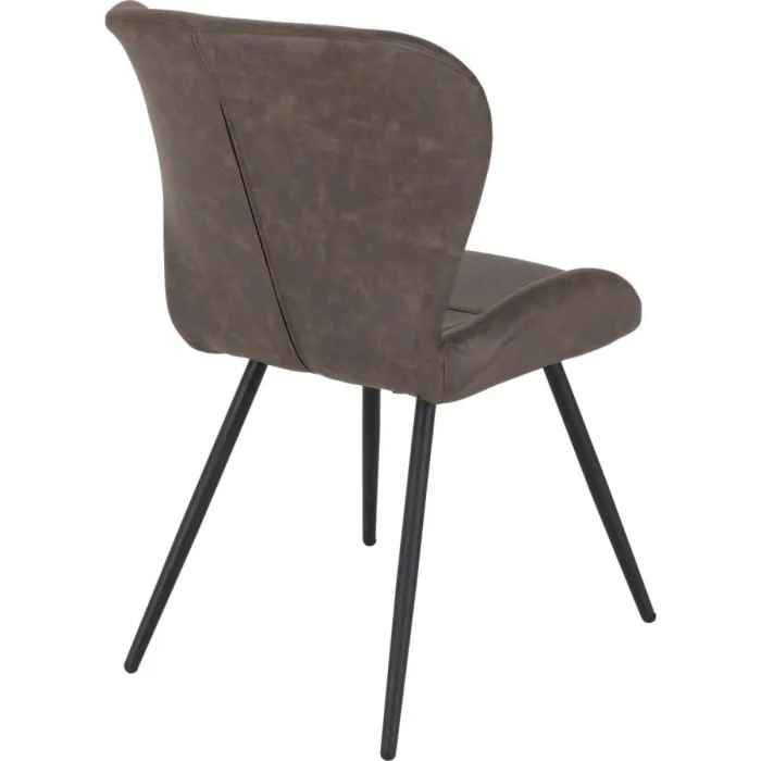 Quebec Dining Chair - Brown PU | Murphy Furniture