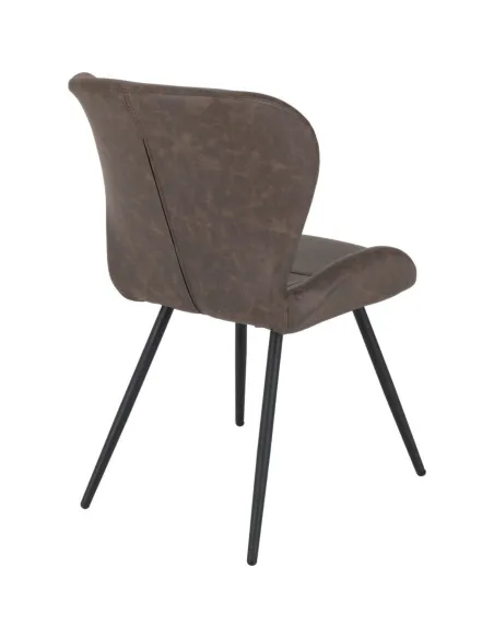 Quebec Dining Chair - Brown PU | Murphy Furniture