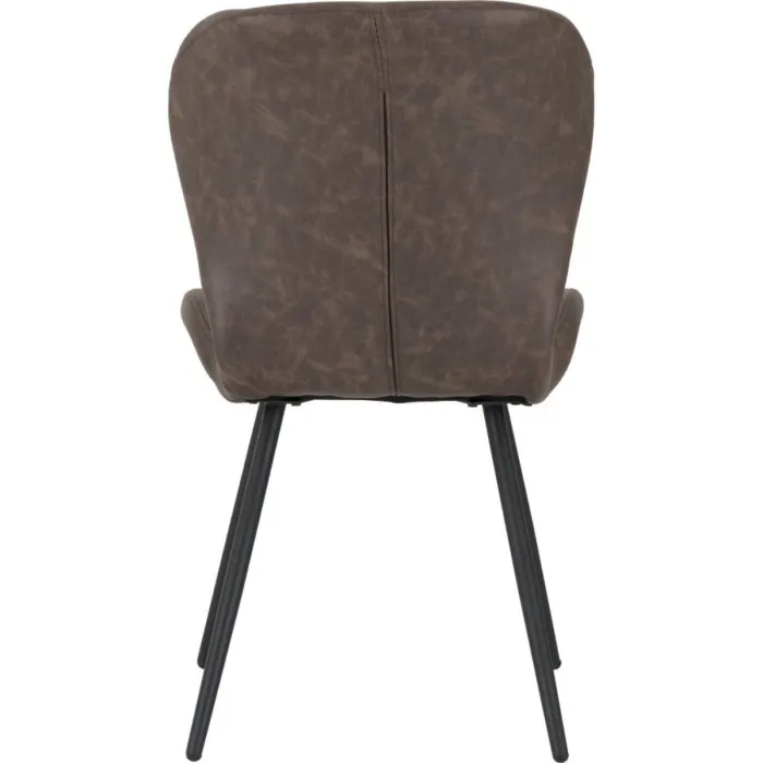 Quebec Dining Chair - Brown PU | Murphy Furniture