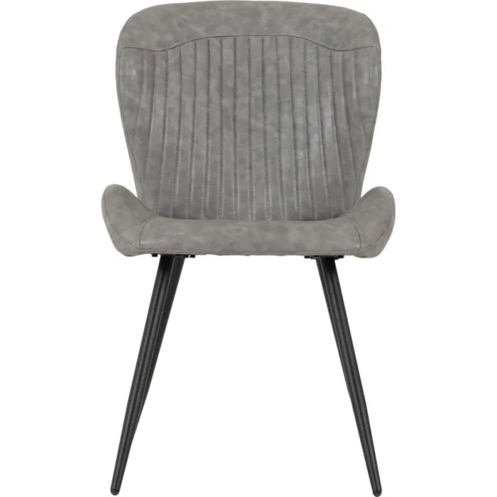 Quebec Dining Chair - Grey PU | Murphy Furniture