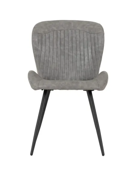 Quebec Dining Chair - Grey PU | Murphy Furniture