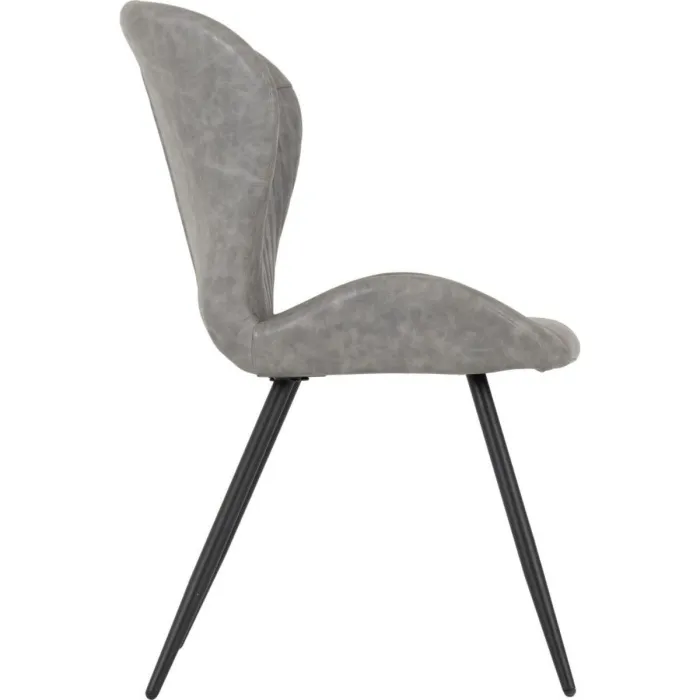 Quebec Dining Chair - Grey PU | Murphy Furniture